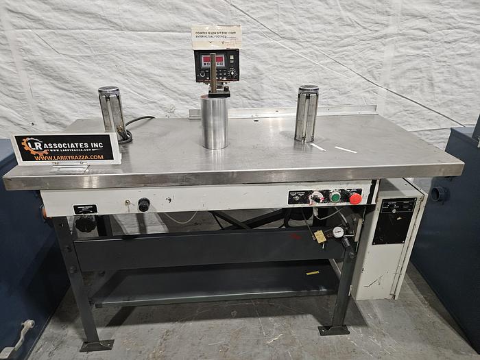 Used Used- WT Web Techniques Label Counter / Rewinder, Model WT-25LC. Max web width: 7" (17.78 cm), optional 10" (25.4 cm), max unwind diameter: 24 inches (61 cm), max rewind diameter 18" (45 cm), optiona...