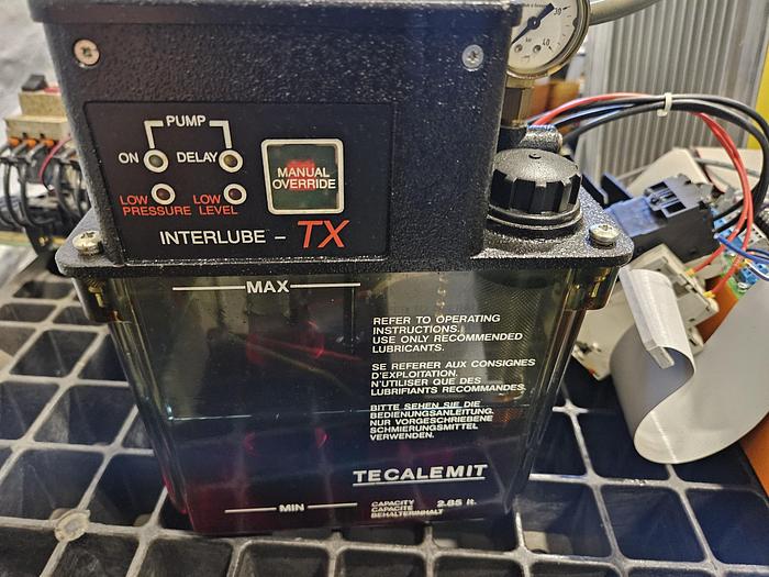 Used Tecalemit Interlube TX Automatic Lubrication System Pump 220V Bijur Type TESTED!!