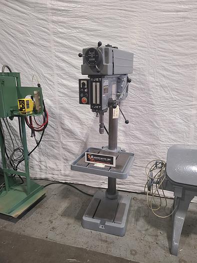 Used JET 20" 1-1/4" Drill Cap. Variable Speed Drill Press with Tapping Feature 2 HP 220V 3 Ph
