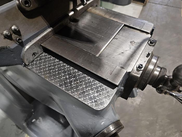 Used Bridgeport Mill 1 HP 36 inch Table DRO Power Feed Collets Chrome Ways 6 inch Vise