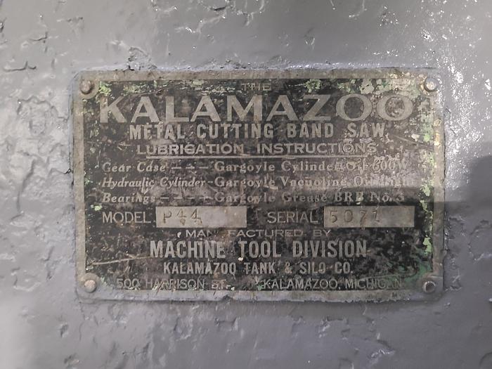 Used Kalamazoo Metal Cutting Band Saw Model P44 8 Inch