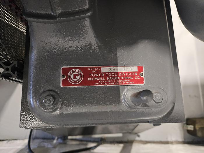 Used Delta Super Heavy Duty 6 Inch Belt Sander 110 V on Stand