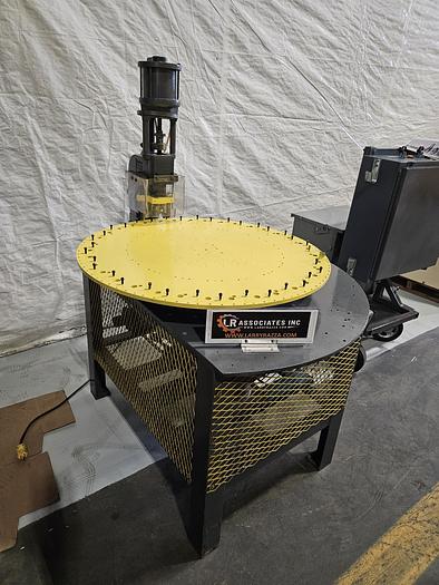 Used Hugold Automated Stamping Crimping Air Press with Rotary Table and Tooling