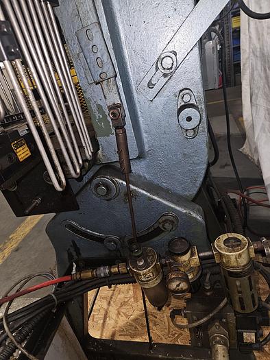 Used 5 Ton Perkins Punch Press Air Clutch & Air Brake Palm Buttons anti-tiedown VFD Stamping Press