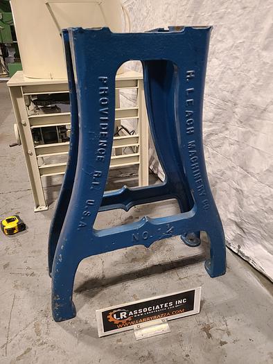 Used Cast Iron Vintage Steel Legs Steam Punk original 1940 Era Made in the USA 2 in a set