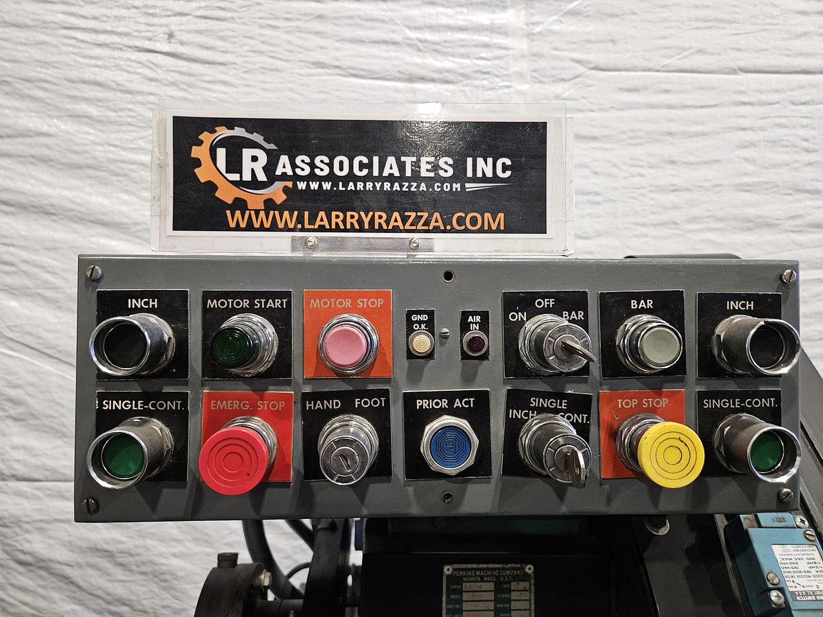 Used Perkins Model 5C 5-Ton Punch Press – Air Clutch / Air Brake – with Roll Feed – Tested!! in Excellent Condition!