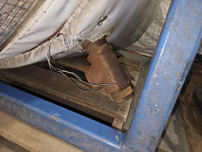 Used 175 Gallon Super Heavy Duty Stainless Steel Horizontal High Pressure Vessel Holding Tank Rated at 300F to -20F @ 90 PSIG Built in 2010