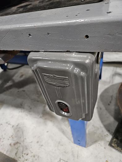 Used Buffing Polishing Machine Double Baldor Motors with Hoods & Bench 220V 3 Phase