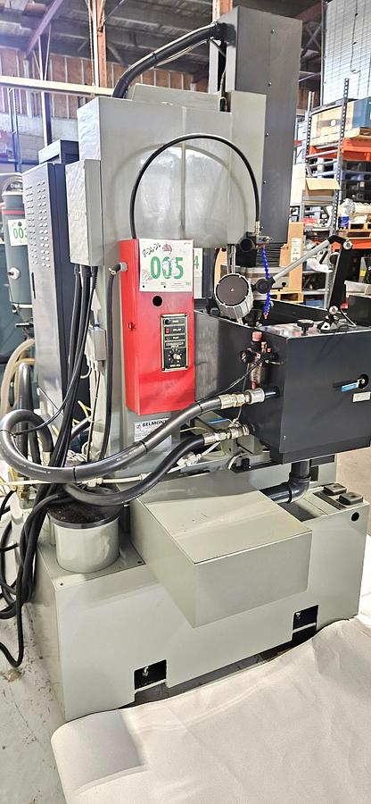 Used BELMONT TECHNOLOGIES CNC SINKER EDM – 60 AMP POWER SUPPLY – ORBITAL EDM HEAD – DROP TANK – FIRE SUPPRESSION – 220V 3 PHASE
