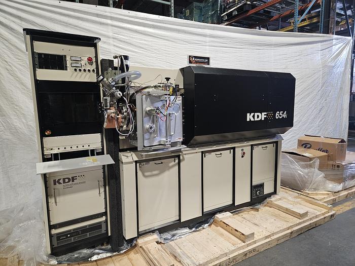Used KDF 654i sputtering batch systems dual load lock in-line RF / DC side