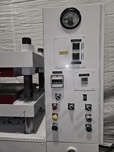 Used Wabash 100 Ton Hydraulic Press Model# 100-2424-STMAC with Heated Platens Molding & Laminating 