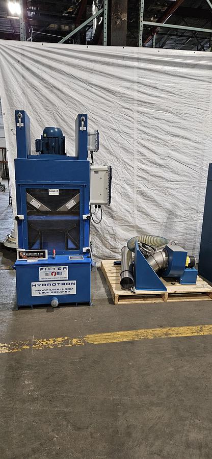 Used FILTER 1 HYDROTRON WET DUST COLLECTOR – 1000 CFM – COMBUSTIBLE DUST SAFE – 460V 3PH