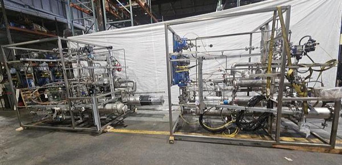 Used VOBIS DMSO Solution Fractional Distillation System 25 kg/h Built in 2020 in Pristine Condition!