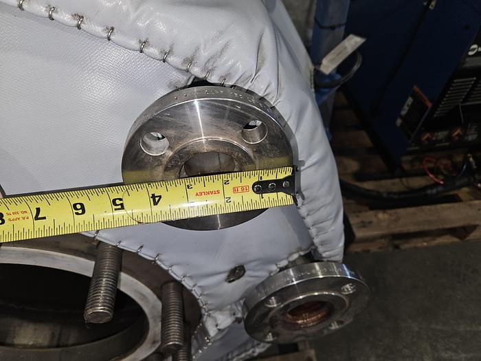 Used 175 Gallon Super Heavy Duty Stainless Steel Horizontal High Pressure Vessel Holding Tank Rated at 300F to -20F @ 90 PSIG Built in 2010