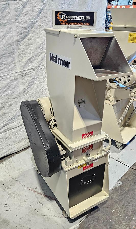 Used NELMOR MODEL G810 GRANULATOR / PLASTIC GRINDER – 10" x 10" FEED OPENING – 5 HP – 230/460V 3 PHASE