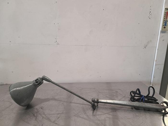 Used 35 Inch Work Light Industrial Steam Punk Lamp Machine Articulating 110V