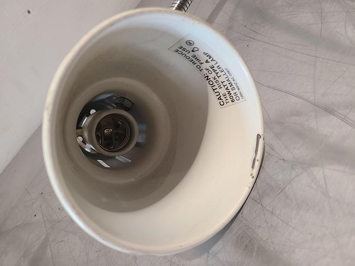 Used 24 Inch Goose Neck Work Light Industrial Steam Punk {amp Machine Articulating 110V