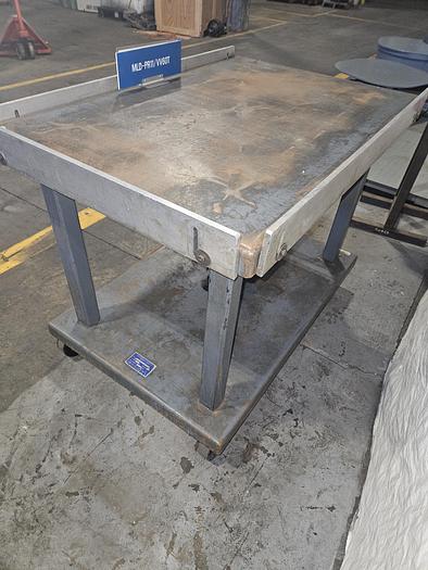 Used Wesco 6000 Lb. Lift Table on wheels Hydraulic Manual Jack 32 to 48 Inch