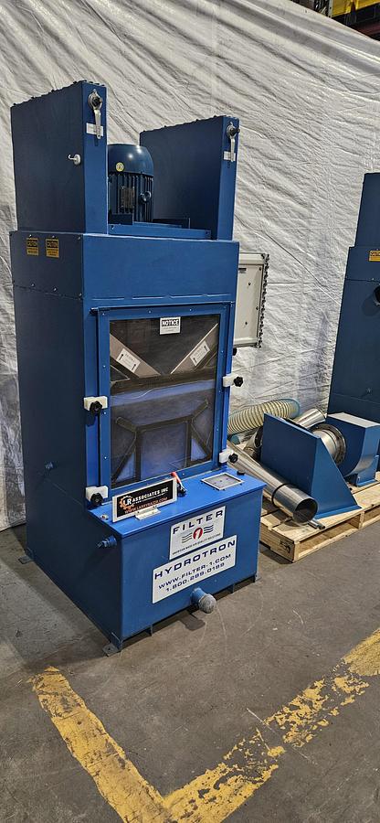 Used FILTER 1 HYDROTRON WET DUST COLLECTOR – 1000 CFM – COMBUSTIBLE DUST SAFE – 460V 3PH