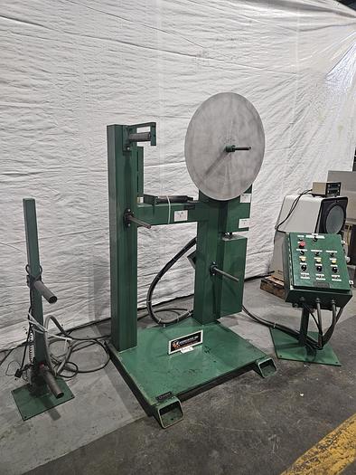 Used TWO Durant Motorized Braking Stock Reel Payoff with Coil Feed Sensors