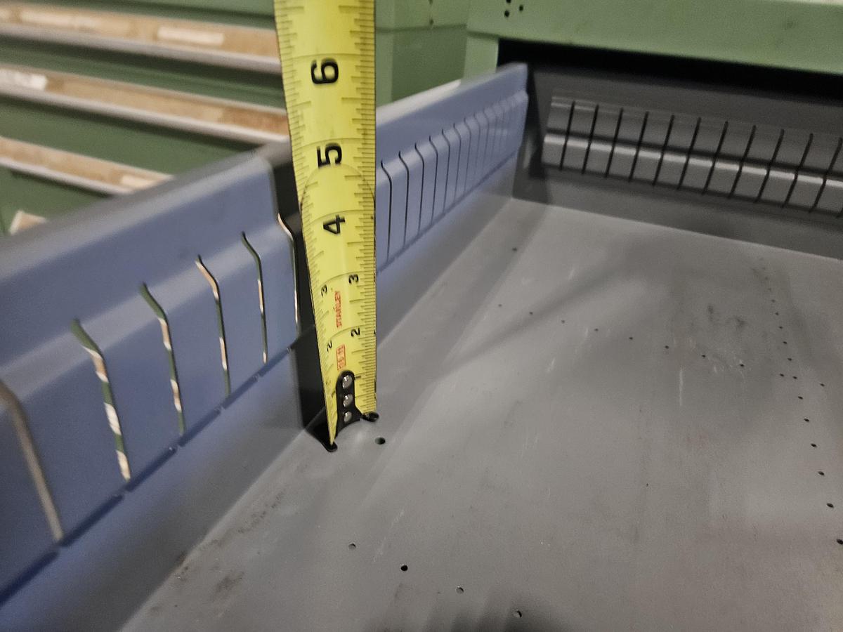 Used STANLEY VIDMAR 40" x 25" HEAVY-DUTY MODULAR STORAGE CABINET – 6 DRAWERS – INDUSTRIAL TOOLROOM – EXCELLENT CONDITION