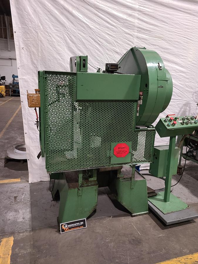 Used Perkins 20 Ton Stamping Press Air Clutch Air Brake Automatic Punch Pristine!