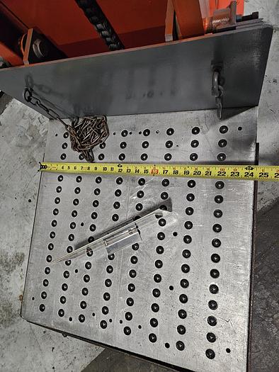 Used Beech Presto Electric Lift Truck with Roller Table Slide Heavy Items 70 inch max height 12 volt with charger