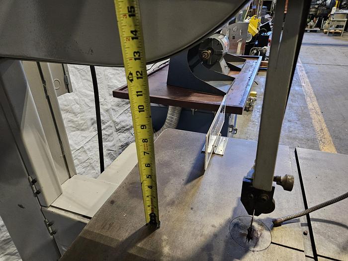 Used Rockwell Delta 20 Inch Metal Vertical Band Saw with Blade Welder 220V 3 Phase Variable Speed