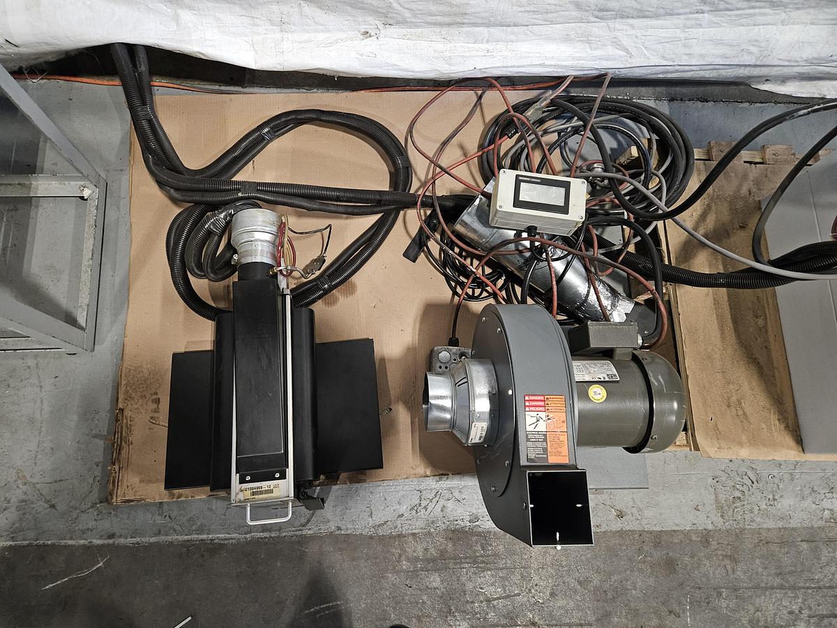 Used MARK ANDY / UVT MAXIM SLS UV CURING SYSTEM 240V • 3-Phase • 12" Lamp • 400 W/In • Blower & Control Cabinet