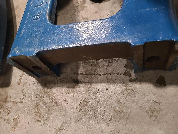 Used Cast Iron Vintage Steel Legs Steam Punk original 1940 Era Made in the USA 2 in a set