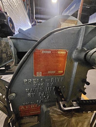 Used 5 Ton Perkins Punch Press Air Clutch & Air Brake Palm Buttons anti-tiedown VFD Stamping Press