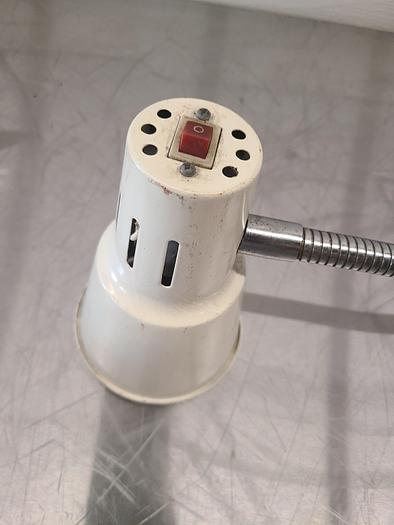 Used 24 Inch Goose Neck Work Light Industrial Steam Punk {amp Machine Articulating 110V