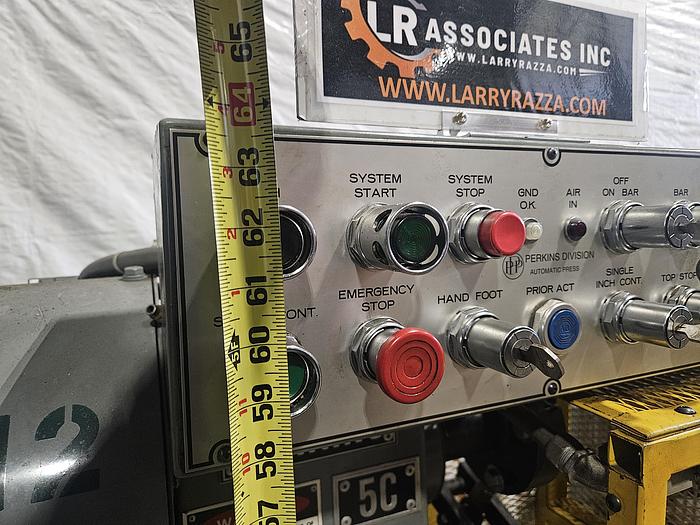Used 3 Ton Perkins Punch Press, Air Clutch & Air Brake, with Palm Buttons