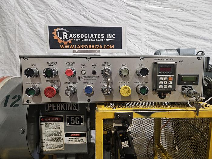 Used 3 Ton Perkins Punch Press, Air Clutch & Air Brake, with Palm Buttons