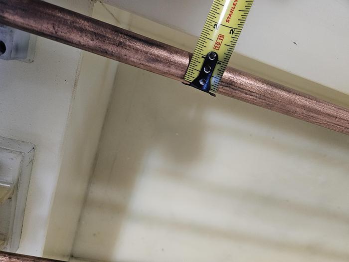 Used Poly Plating Tank with Copper Bars and Agitation Motor 64 inch long x 33 wide x 21 deep