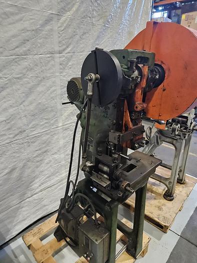 Used Perkins 9 Ton Punch Press  Stamping Crimping Steel Brass