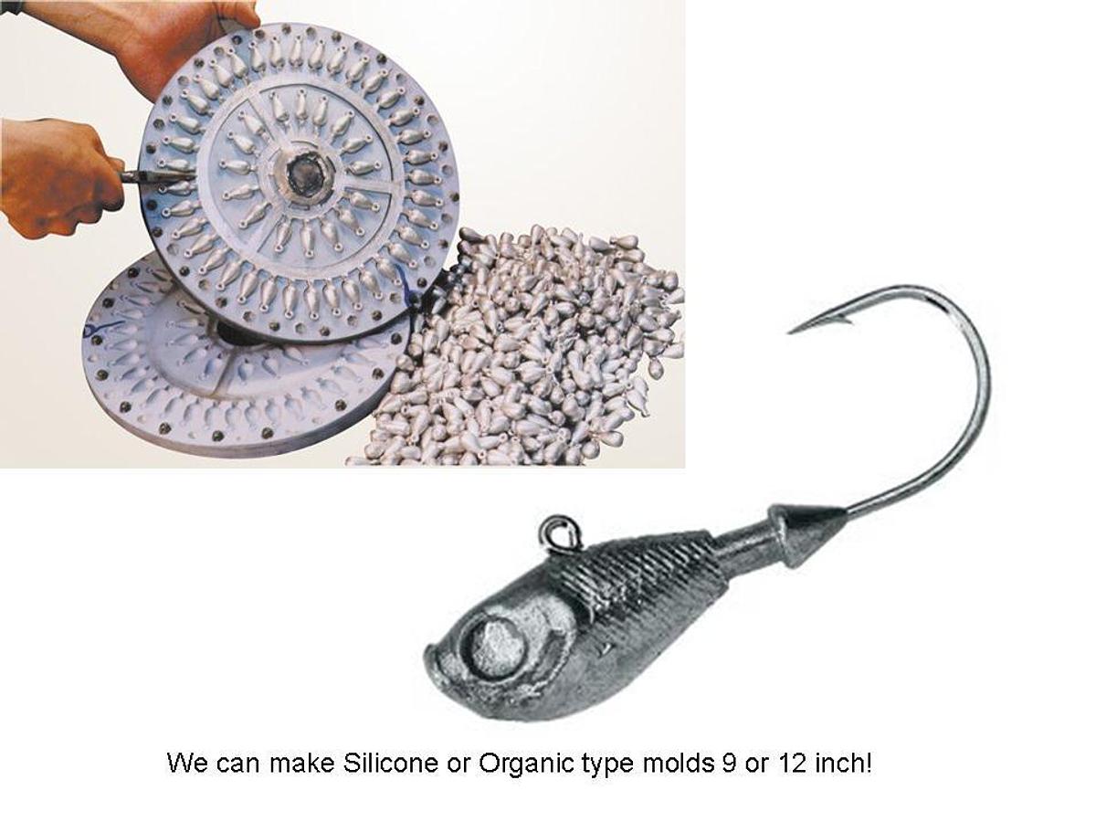 Used Conley 9" to 12" Spin Casting Machine for Rubber Mold Lead Cast Lures Sinkers