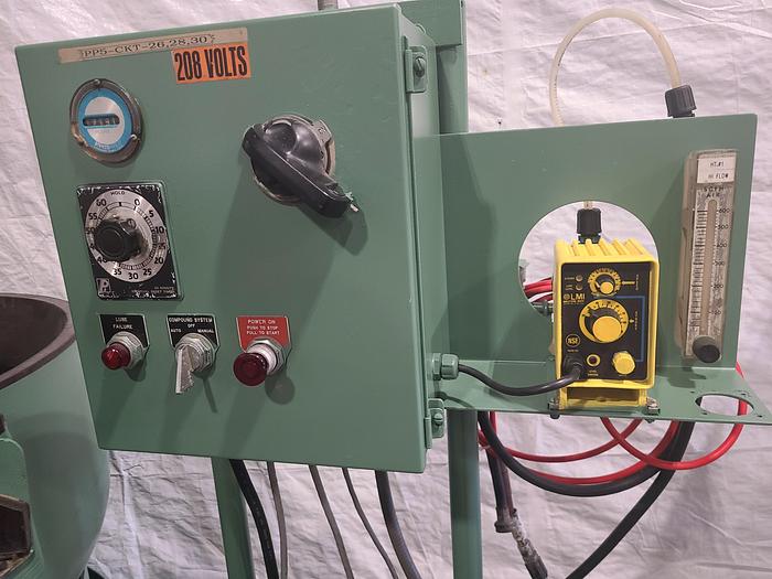 Used Roto-Finish Spiratron 4 Cubic Foot Vibratory Finishing Machine with Automatic Parts Seperator