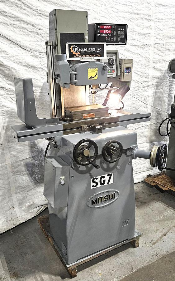 Used MITSUI MSG-200MH 6" x 12" PRECISION SURFACE GRINDER – WALKER SMART ELECTRIC CHUCK – DRO – VFD – BIJUR LUBRICATION – WORK LIGHT
