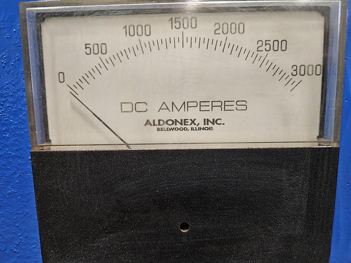 Used 3000 AMP 12 Volt Aldonex Ultimatic DC Power Supply Plating Rectifier Triple Tap Air Cooled Low Ripple
