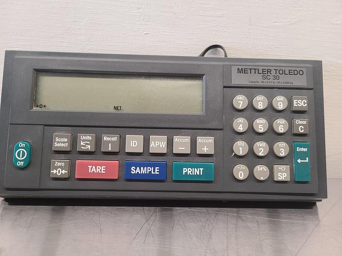 Used Mettler Toledo SC Counting Scale Capacity 60 x 0.01 Lb 120V