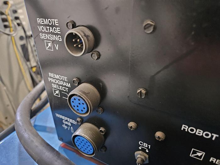 Used Miller Delta Weld 452 CV DC Welding Power Source with Miller Robotic Interface Microprocessor Weld Controller Cool mate 4 & Gun w/ Feeder... formerly on a Robot Welder