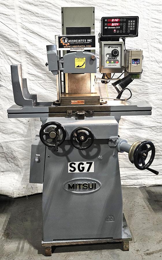 Used MITSUI MSG-200MH 6" x 12" PRECISION SURFACE GRINDER – WALKER SMART ELECTRIC CHUCK – DRO – VFD – BIJUR LUBRICATION – WORK LIGHT