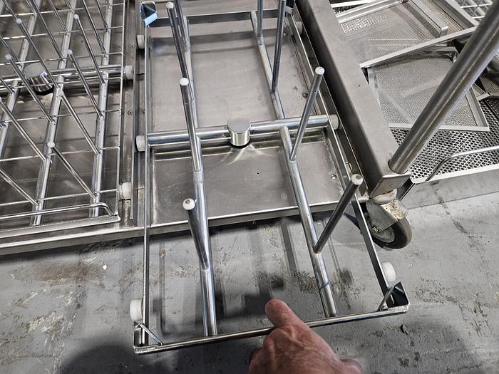 Used Stainless Steel Industrial Dishwasher Racks that fits AMSCO 400