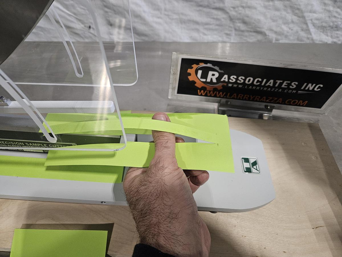 Used THWING-ALBERT JDC 5-10 PRECISION SAMPLE CUTTER – BENCHTOP SPECIMEN SHEAR – EXCELLENT CONDITION