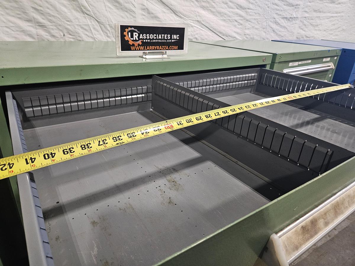 Used STANLEY VIDMAR 40" x 25" HEAVY-DUTY MODULAR STORAGE CABINET – 6 DRAWERS – INDUSTRIAL TOOLROOM – EXCELLENT CONDITION