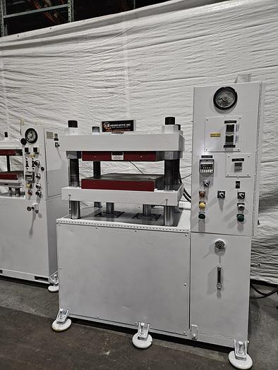 Used Wabash 100 Ton Hydraulic Press Model# 100-2424-STMAC with Heated Platens Molding & Laminating 