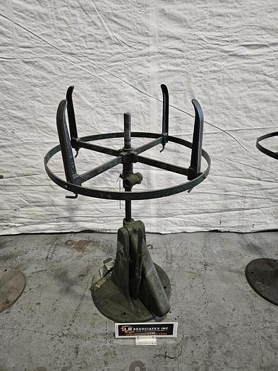 Used Littell 32 Inch Reel Payoff for feeding metal stock to power punch press