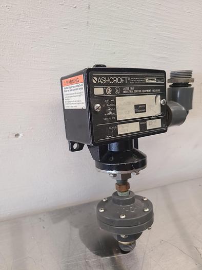 Used ASHCROFT B424B-200# B-SERIES PRESSURE SWITCH 0-200 PSI $155