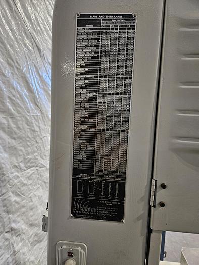 Used Rockwell Delta 20 Inch Metal Vertical Band Saw with Blade Welder 220V 3 Phase Variable Speed
